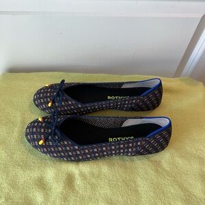 Rothy's Women's Blue and Yellow Flats. Size 8.5